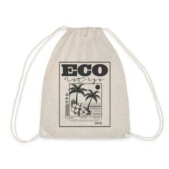 Erde Retten Eco Not Ego Umweltschutz Unisex - Turnbeutel - Natur - Vorne