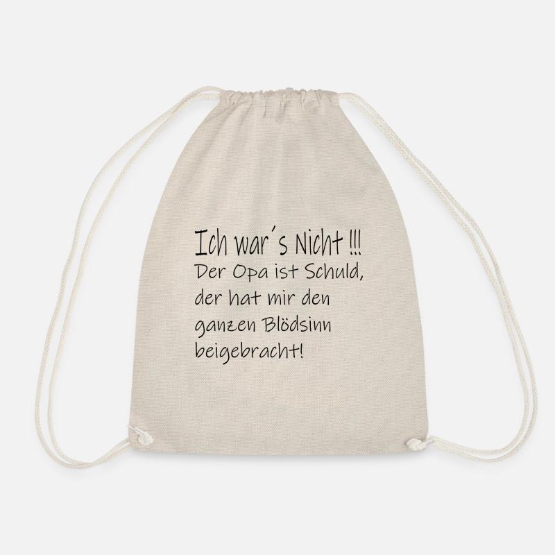 Opa ist schuld - Turnbeutel - Natur