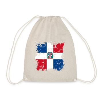 Dominican Republic Flag Dom Rep Flag Trip - Drawstring Bag - nature - Front
