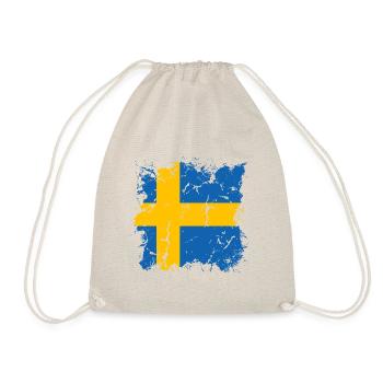 Suède Drapeau Scandinavie Drapeau suédois - Sac de sport léger - nature - Devant