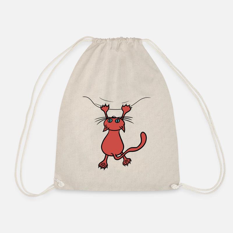 Wilde Katze rot - Turnbeutel - Natur