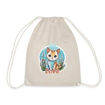 Amour de chat - Sac de sport léger - nature - Devant