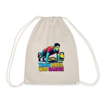 S’entraîner dur WOD plus dur - Motivation - Sac de sport léger - nature - Devant