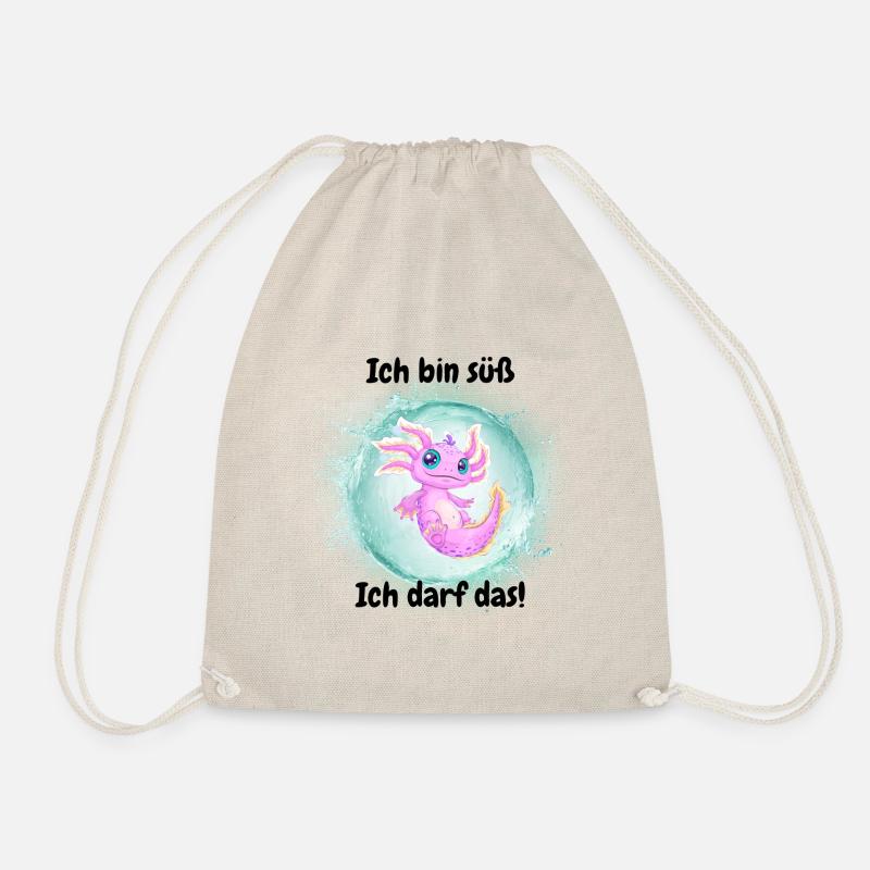 Ich bin süß, ich darf das! - Turnbeutel - Natur