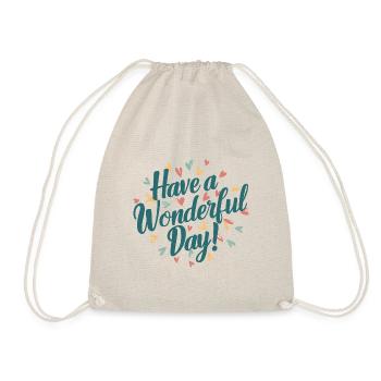 Wonderful Day Wishes - Drawstring Bag - nature - Front