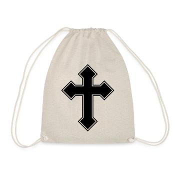 Symbole de croix - Sac de sport léger - nature - Devant