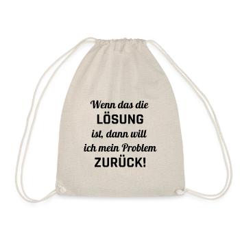 Lösung - Turnbeutel - Natur - Vorne