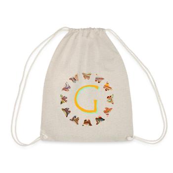 Butterflies E 56 g - Drawstring Bag - nature - Front