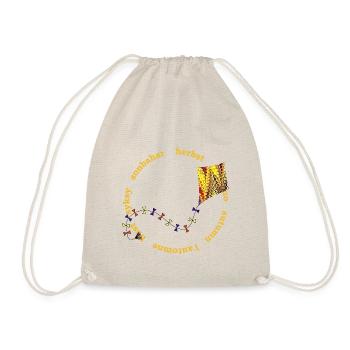 Autumn Dragon E 281 - Drawstring Bag - nature - Front