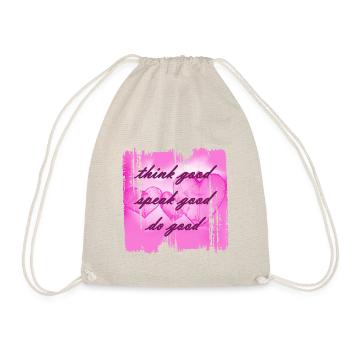 think good 2 - Drawstring Bag - nature - Front