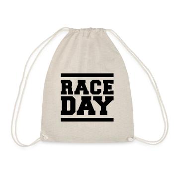 Race Day Formula Car Racing Icon Logo Graphic - Drawstring Bag - nature - Front