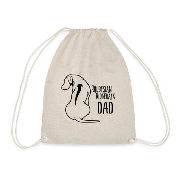 RHODESIAN RIDGEBACK DAD Hund Hunde Papa Wilsigns - Turnbeutel - Natur - Vorne