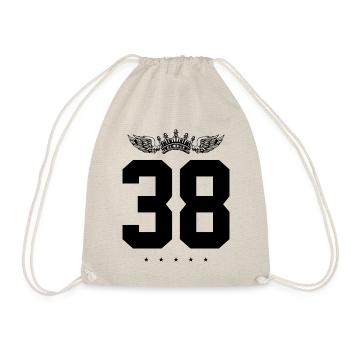 38 Number crown - Drawstring Bag - nature - Front