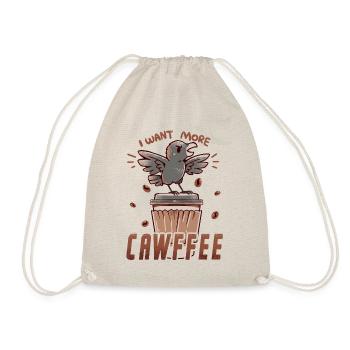 Ich möchte mehr CAWFFEE - Turnbeutel - Natur - Vorne