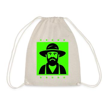 Agriculteur Silhouette de fermier - Sac de sport léger - nature - Devant