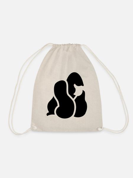 Grossstadt Gorilla Logo - Turnbeutel - Natur