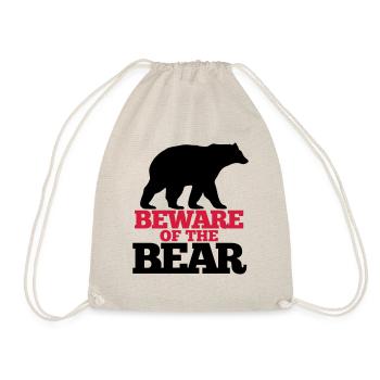 Bär Wild T-Shirt - Turnbeutel - Natur - Vorne