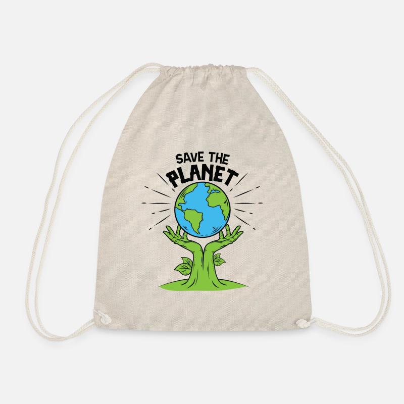 Save the planet - Drawstring Bag - nature