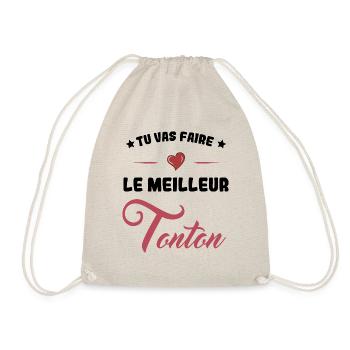 Annonce Grossesse - Meilleure Tonton - Sac de sport léger - nature - Devant