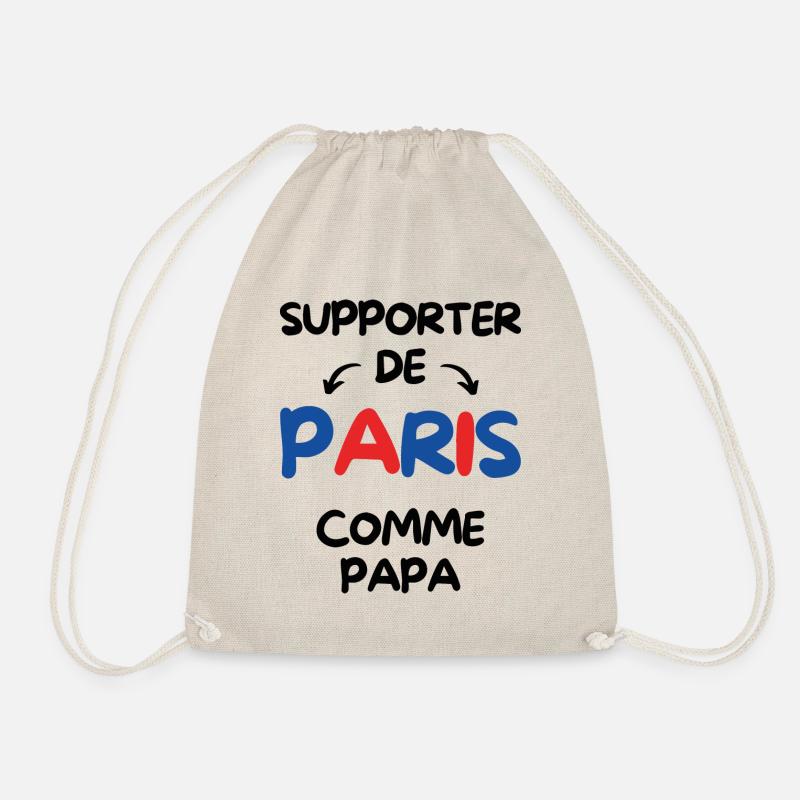 Supporter de Paris comme papa - Sac de sport léger - nature