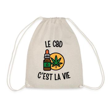 Le CBD c'est la vie - Sac de sport léger - nature - Devant