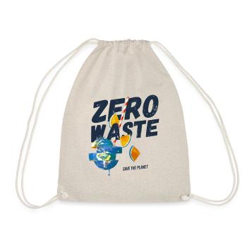 Zero waste, planet B - Turnbeutel - Natur - Vorne
