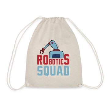 Robotic Squad Funny Robotic Engineer Mechanics - Drawstring Bag - nature - Front