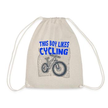 Boy aime le vélo, les sports de plein air - Sac de sport léger - nature - Devant