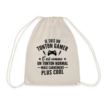 je suis un tonton gamer / cadeau humour tonton - Sac de sport léger - nature - Devant