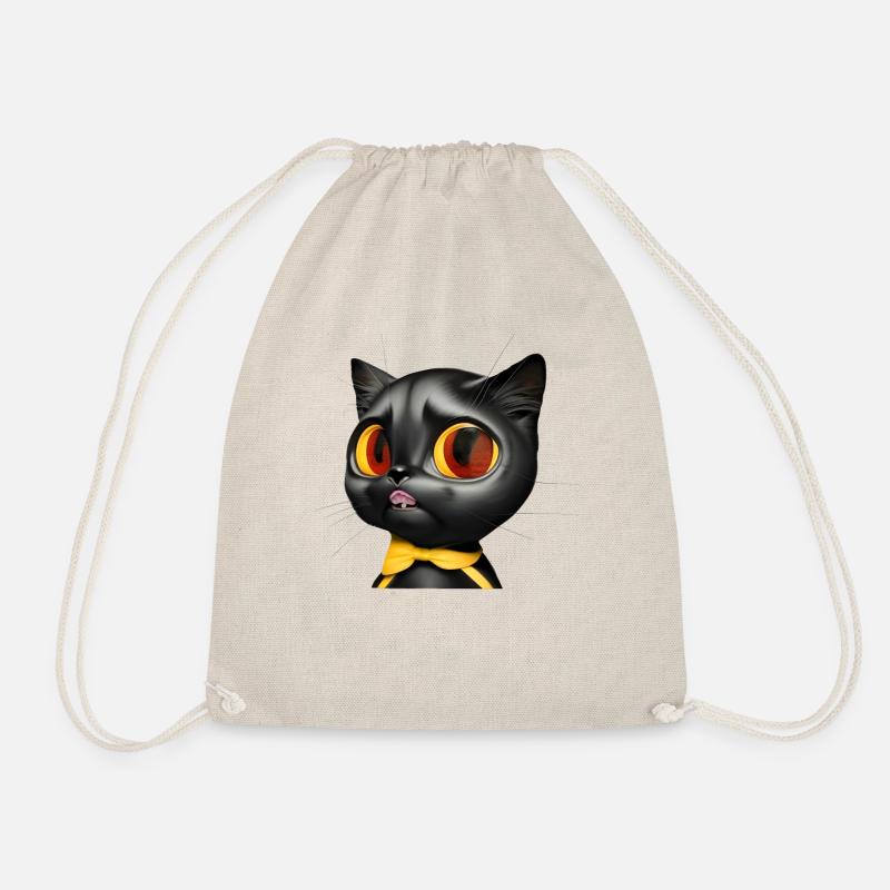 cat - Drawstring Bag - nature
