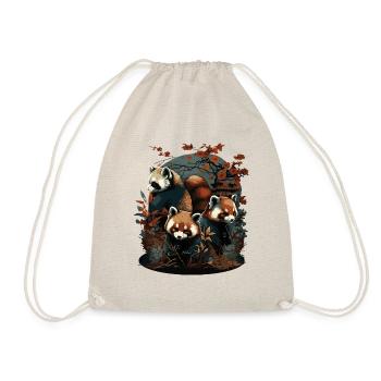 Roter Panda 2 - Turnbeutel - Natur - Vorne