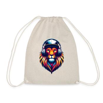 Lion Hip Hop - Sac de sport léger - nature - Devant