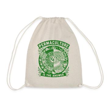 Permaculture Is The Answer - Drawstring Bag - nature - Front