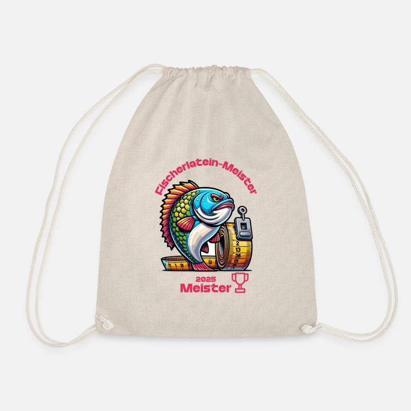 Fisherman's Latin Master - Drawstring Bag - nature