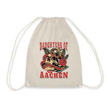 Aachen Frau Geschenk daughters of Aachen Retro - Turnbeutel - Natur - Vorne