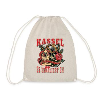 Kassel Frau Geschenk es eskaliert eh Kassel Frauen - Turnbeutel - Natur - Vorne