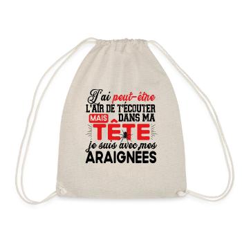 Araignée Araignées Insecte Animal Cadeau Humour - Sac de sport léger - nature - Devant