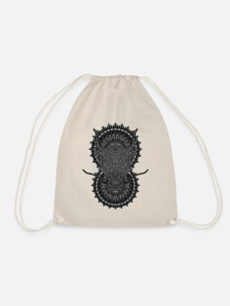 2024 Kaleidoscope Dragon 56 - Drawstring Bag - nature