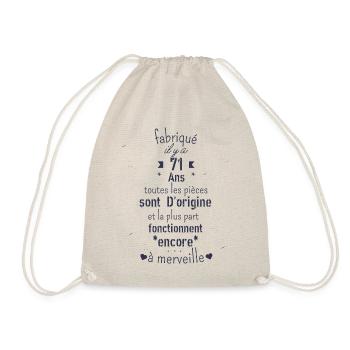 Fabriqué il y a 71 ans - Sac de sport léger - nature - Devant