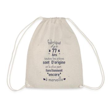 Fabriqué il y a 77 ans - Sac de sport léger - nature - Devant