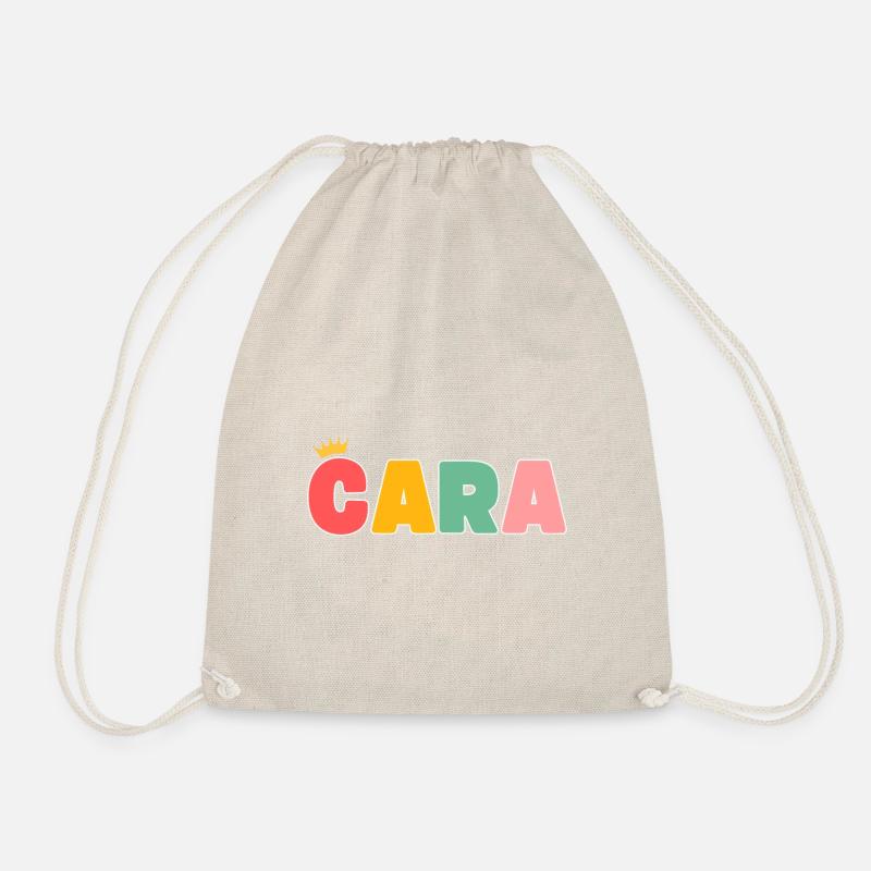 Cara! Personalisierbar - Turnbeutel - Natur
