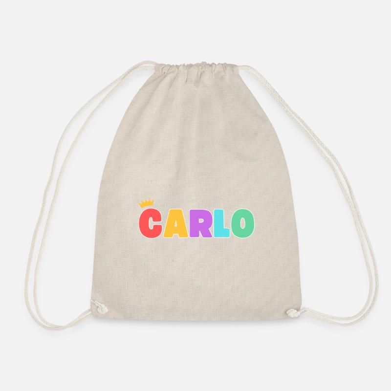 Carlo! Personalisierbar - Turnbeutel - Natur