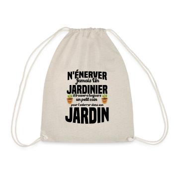 N'énerver Jamais Un Jardinier Cadeau Jardin Drôle - Sac de sport léger - nature - Devant