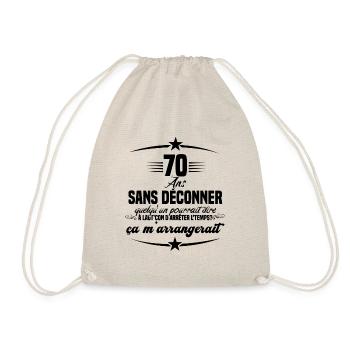70 ans anniversaire 70 anniversaire cadeau 70 ans - Sac de sport léger - nature - Devant