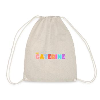 Caterine! Customizable - Drawstring Bag - nature - Front