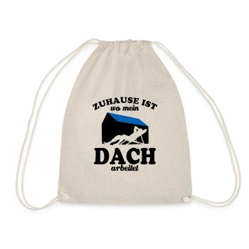 Zuhause ist wo mein Dach arbeitet - Photovoltaik - Turnbeutel - Natur - Vorne