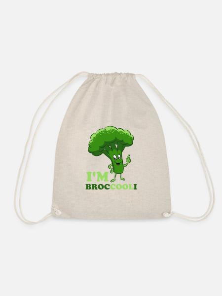 I'm Cool - Broccoli, Gemüse, vegetarisch, vegan - Turnbeutel - Natur