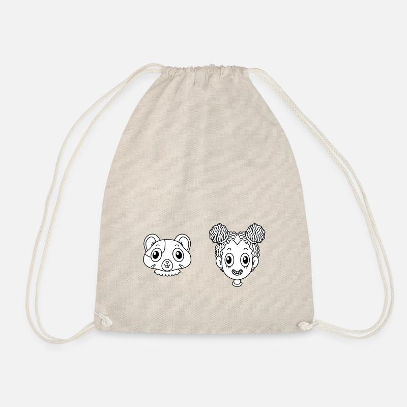 Pet Hamster - Drawstring Bag - nature