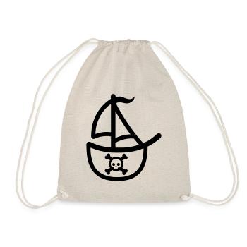 Piratenschiff - Turnbeutel - Natur - Vorne