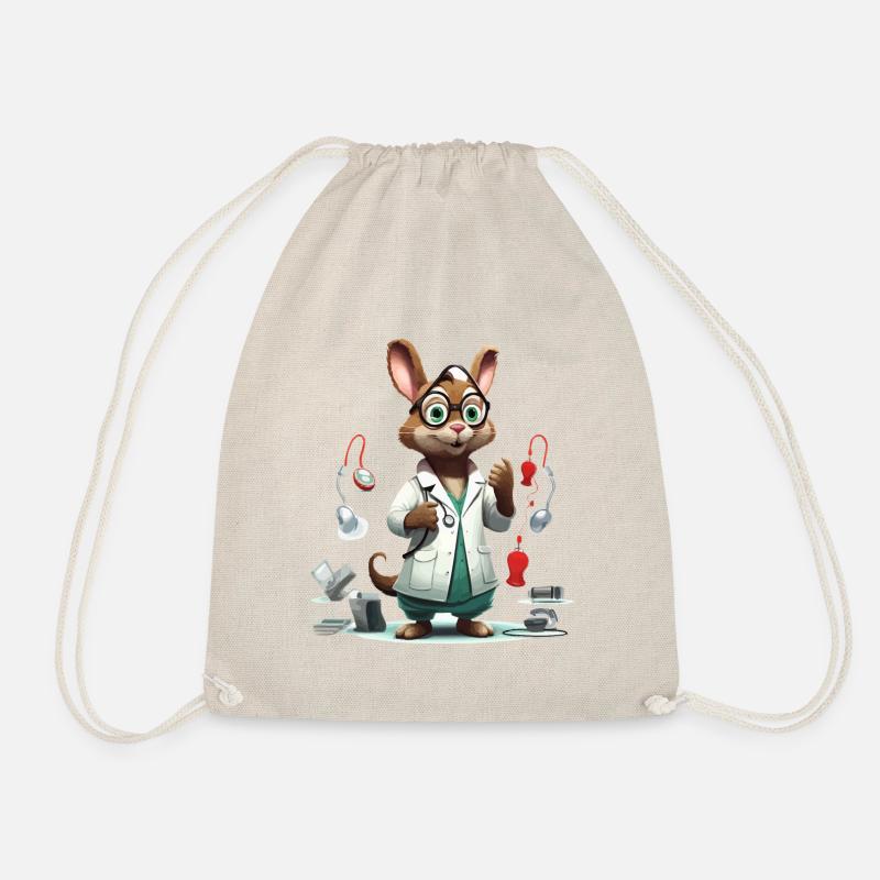 Doctor Nutkins - Drawstring Bag - nature